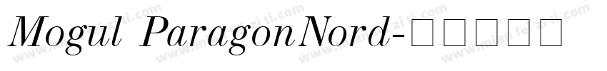 Mogul ParagonNord字体转换